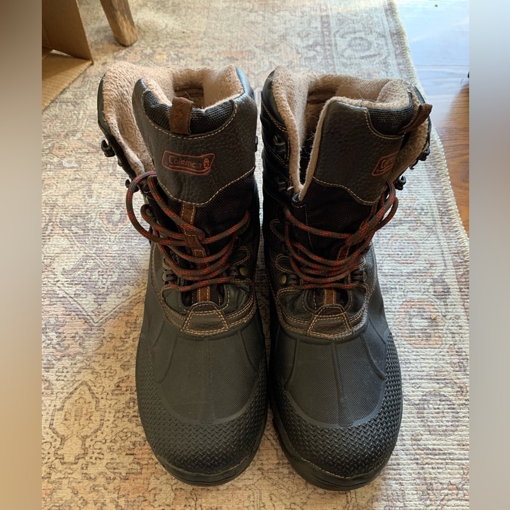 Coleman Dual-Tone Men's Snow Boots Winter Footwear Size 12 Shoes Heavy Duty